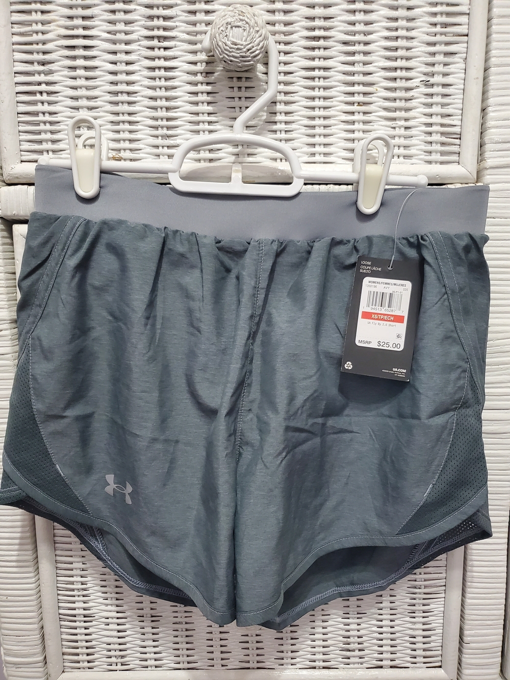 Under Armour Women's Slate Gray Athletic Running Shorts XS
